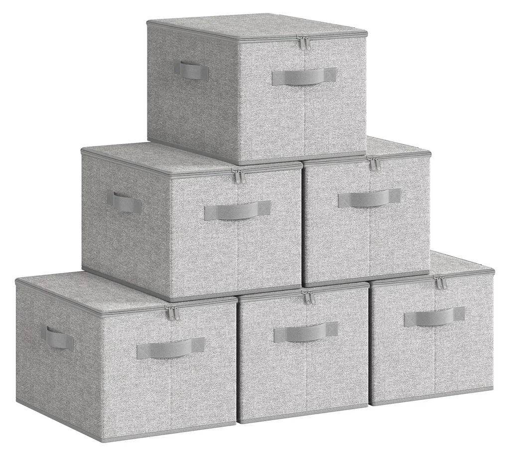 Boîte de rangement pliable anti-poussière pour placard lot de 6 unités