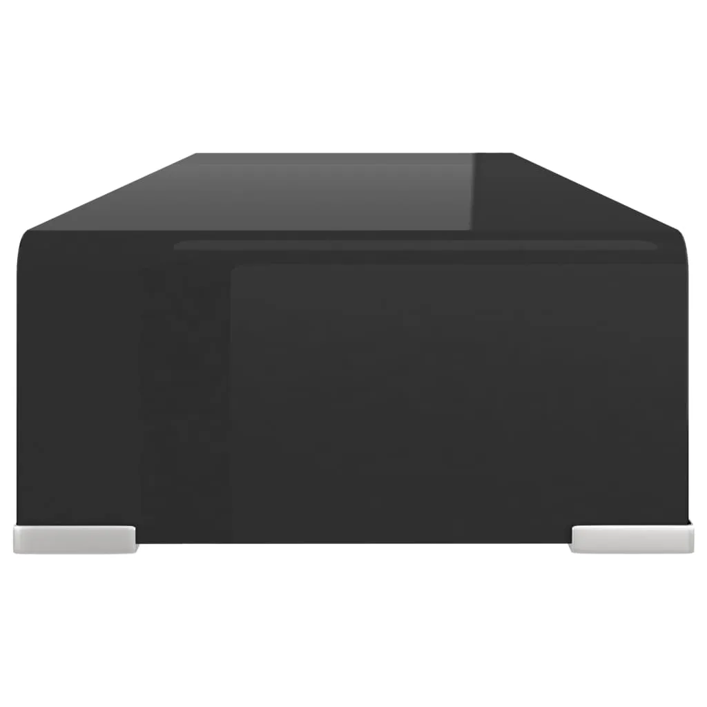 Table rehausse écran en verre noir 60cm - Solution gain de place bureau