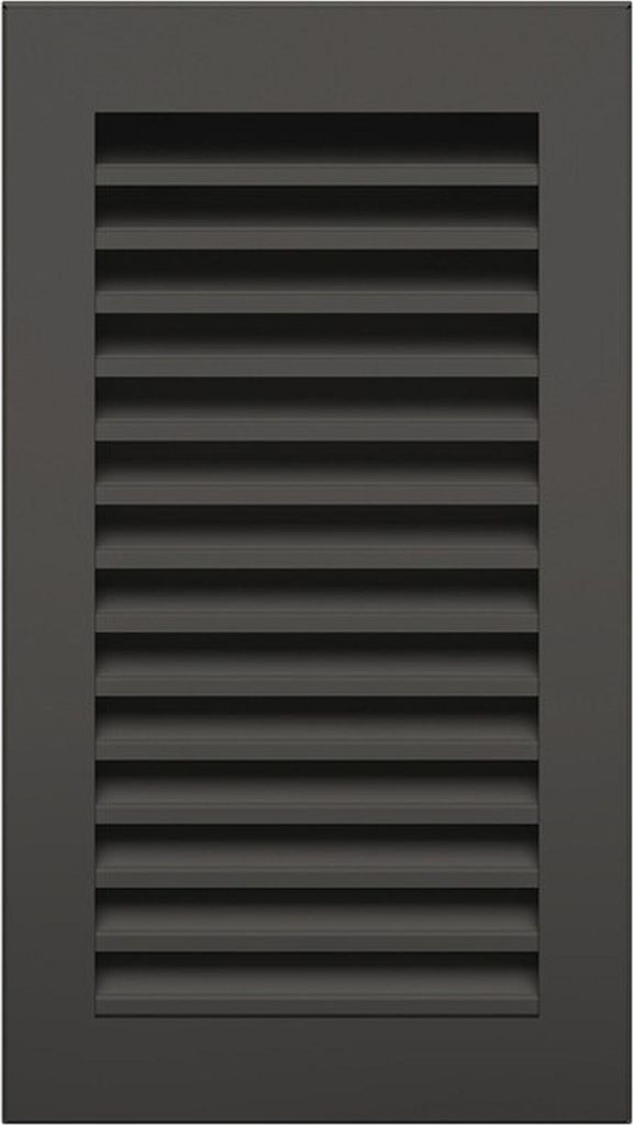 Kaminlüftungsgitter Schwarz FLAT 30x17 cm – Lüftungsgitter für Kamin, Ofen oder Wand – Metall, rechteckig