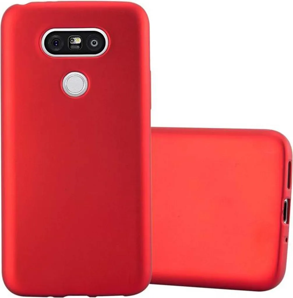 Cadorabo copertura protettiva per LG G5 custodia in rosso telefono cellulare TPU custodia in silicone custodia di copertura
