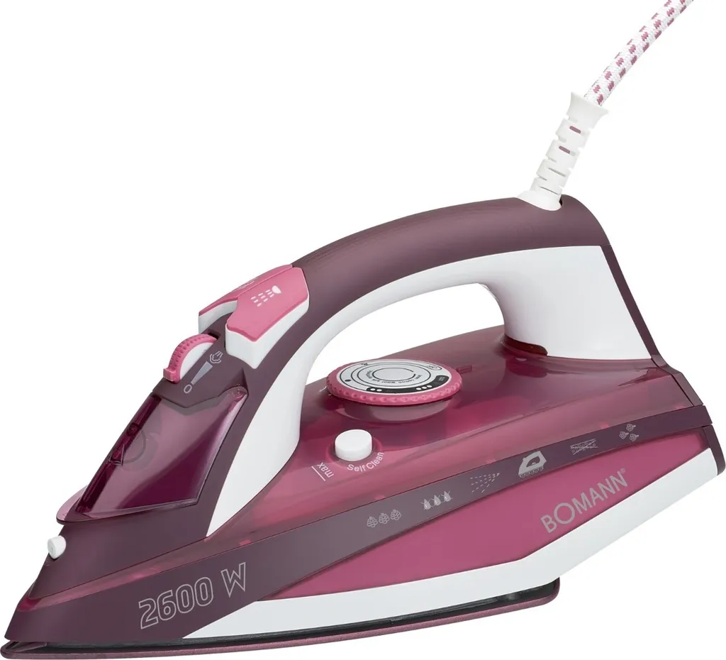 Fer vapeur 2600W semelle céramique Bomann DB6005 CB anticalcaire intégré