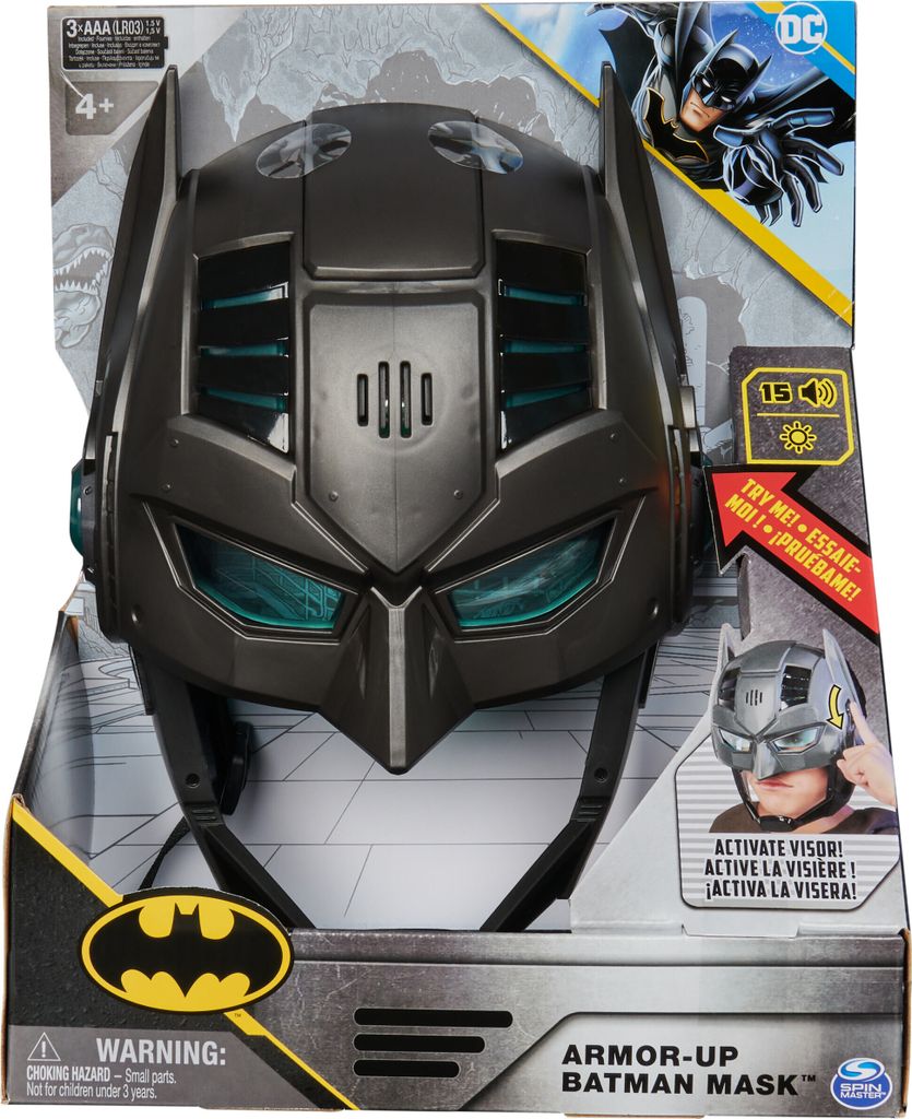 Casque de Batman avec changeur de voix et effets Image du produit 
