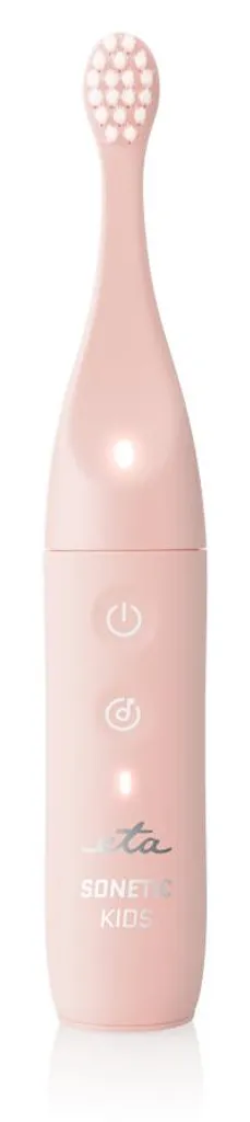 Brosse à dents enfant pour un brossage autonome et efficace rose sonique