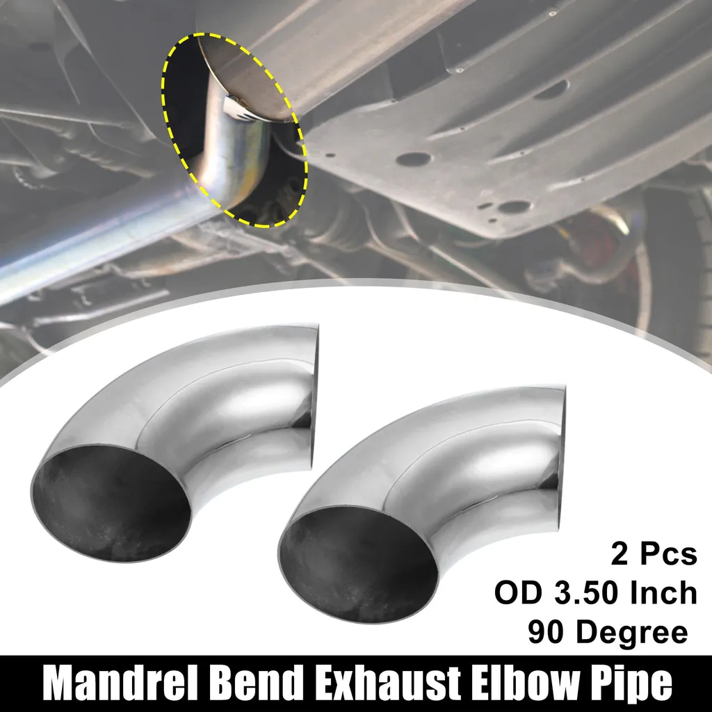 Coude Échappement 3.5 Pouces 90° Anti-Restriction pour Flux Optimal