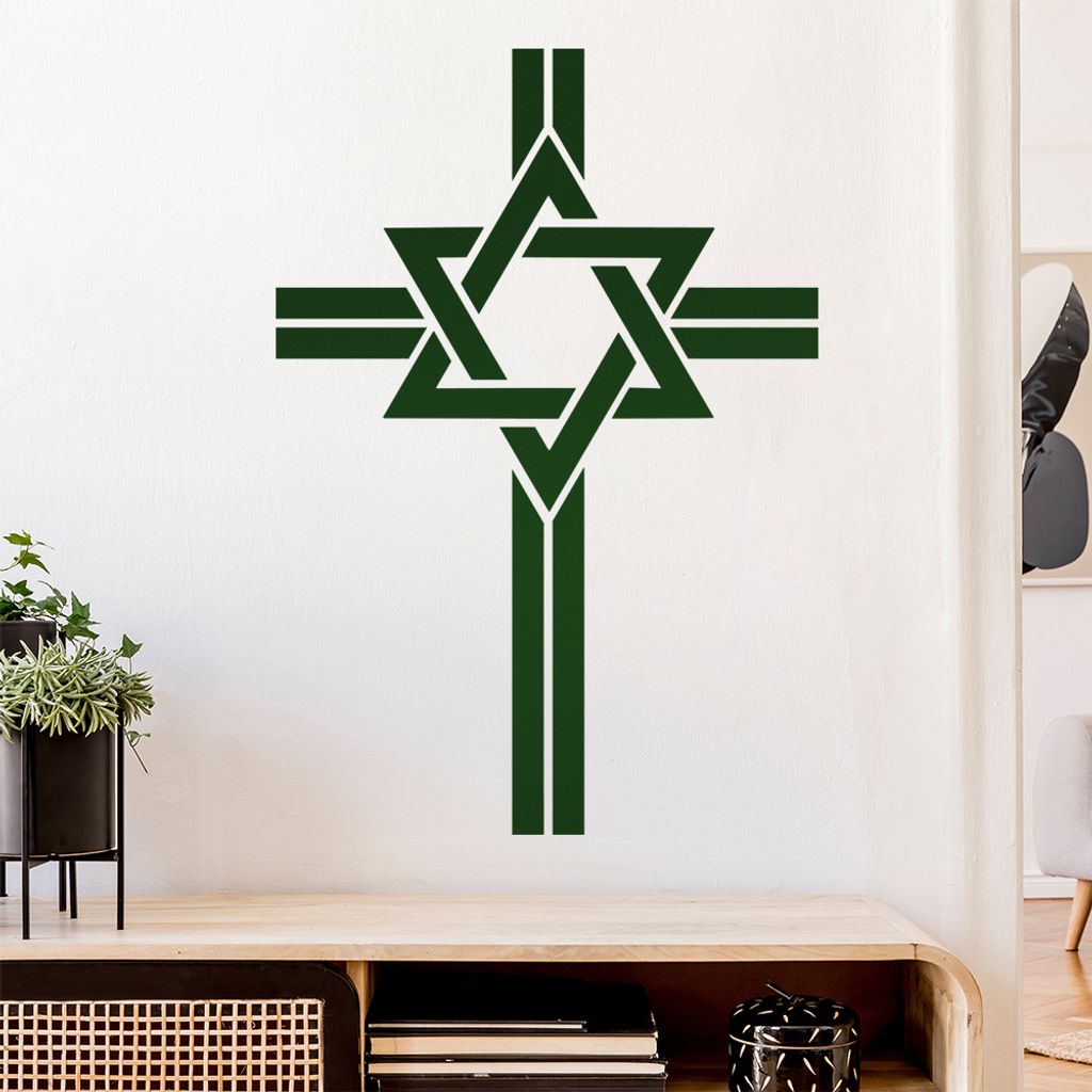 Messianische Juden D1 Wandtattoo Wandaufkleber Wall Sticker - Dekoration, Küche, Wohnzimmer, Schlafzimmer, Badezimmer