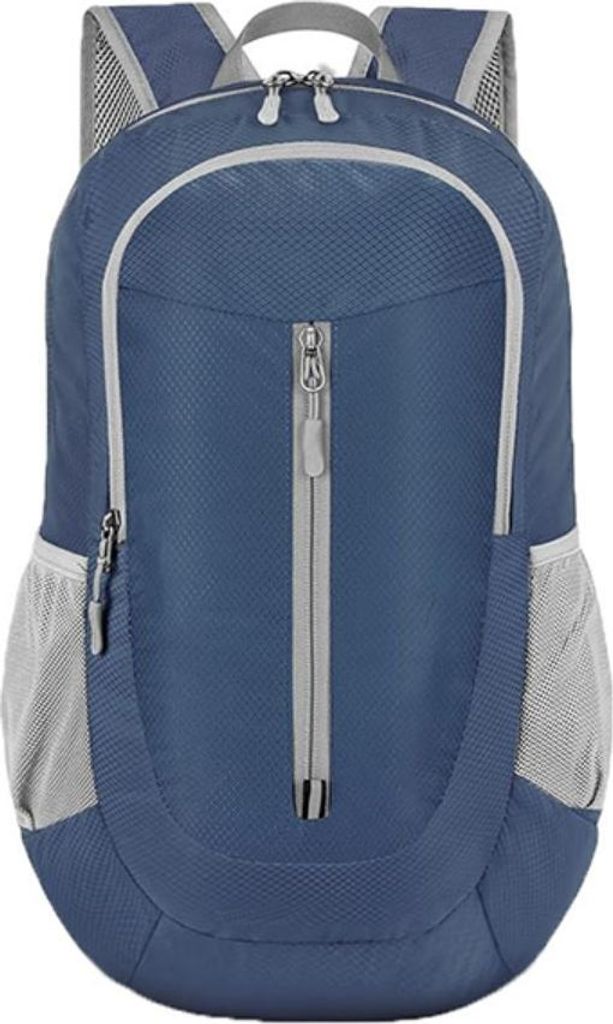 INF Faltbarer Wanderrucksack 20-35L - Leichte, wasserabweisende Reisetasche Blau