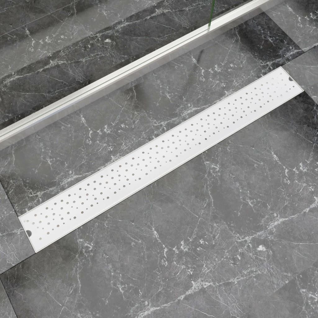 Möbel Duschrinne 930x140 cm Edelstahl Löcher-Design - Regen- & Dachrinnen-Zubehör 142193