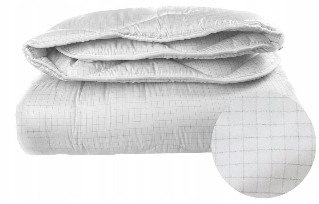 Bettdecke - Winter - 180x200 cm - Warm - Weiß - aus Mikrofaster und KOHLENSTOFFFASER