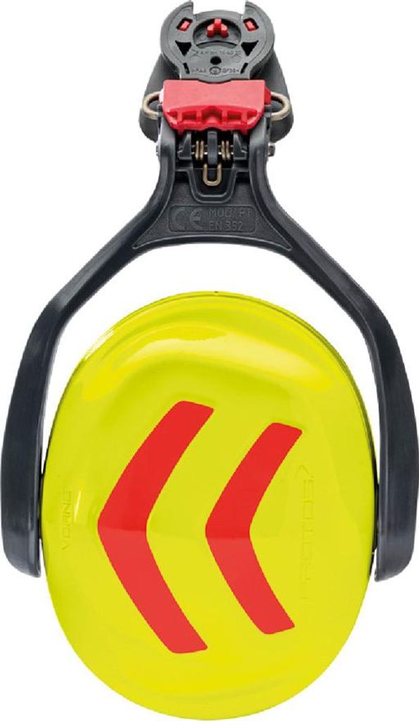 PROTOS Gehörschutz Kapsel/ Kapselgehörschutz E Neongelb/Rot