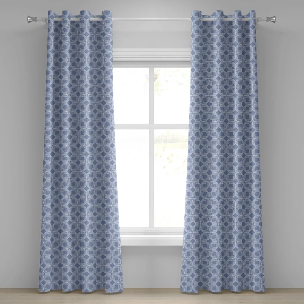 Rideau occultant partiel bleu 280x175 cm pour masquer le vis-à-vis