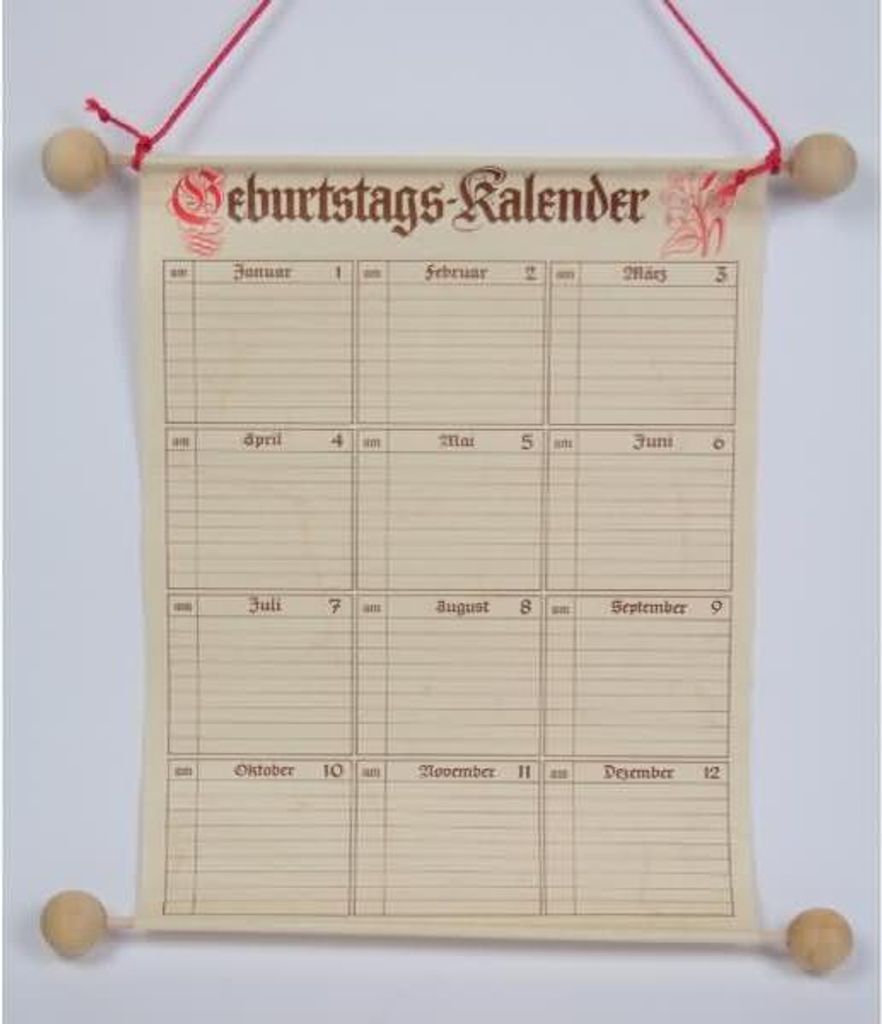 RNK Geburtstagskalender 230 x 300mm