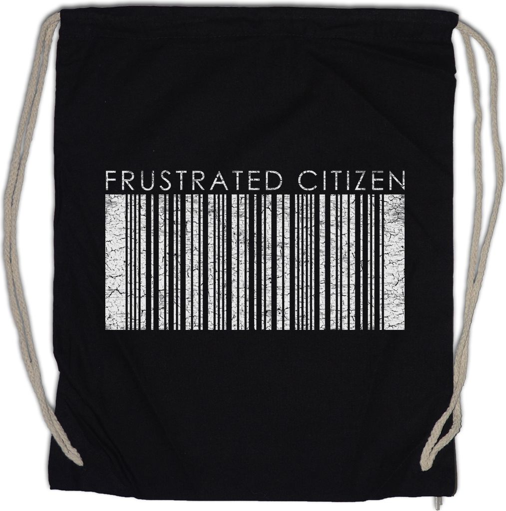 Urban Backwoods Frustrated Citizen, Turnbeutel, Farbe: Schwarz