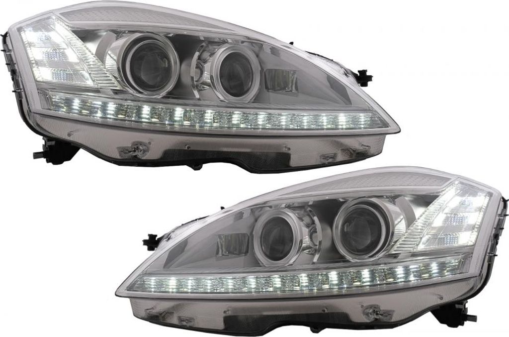 Scheinwerfer LED für MERCEDES W221 S-Klasse 2005-2009 Facelift Look LHD.