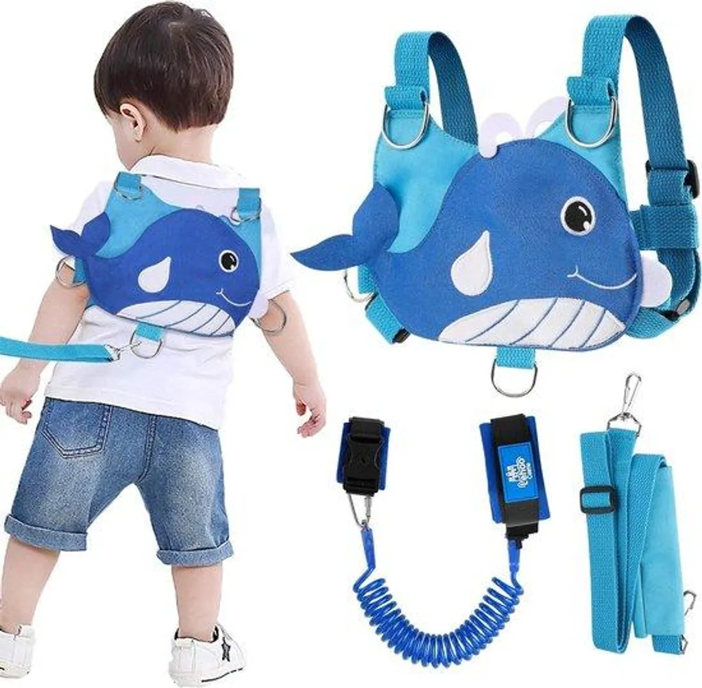 Harnais de sécurité poignet pour enfant bleu - Lien de poignet anti-perte