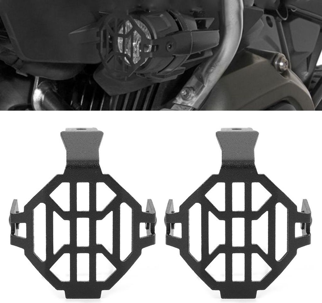 2 Stück Nebelscheinwerferschutz, Motorrad-Nebelscheinwerfer-Schutzabdeckung, passend für R1200GS ADV F800
