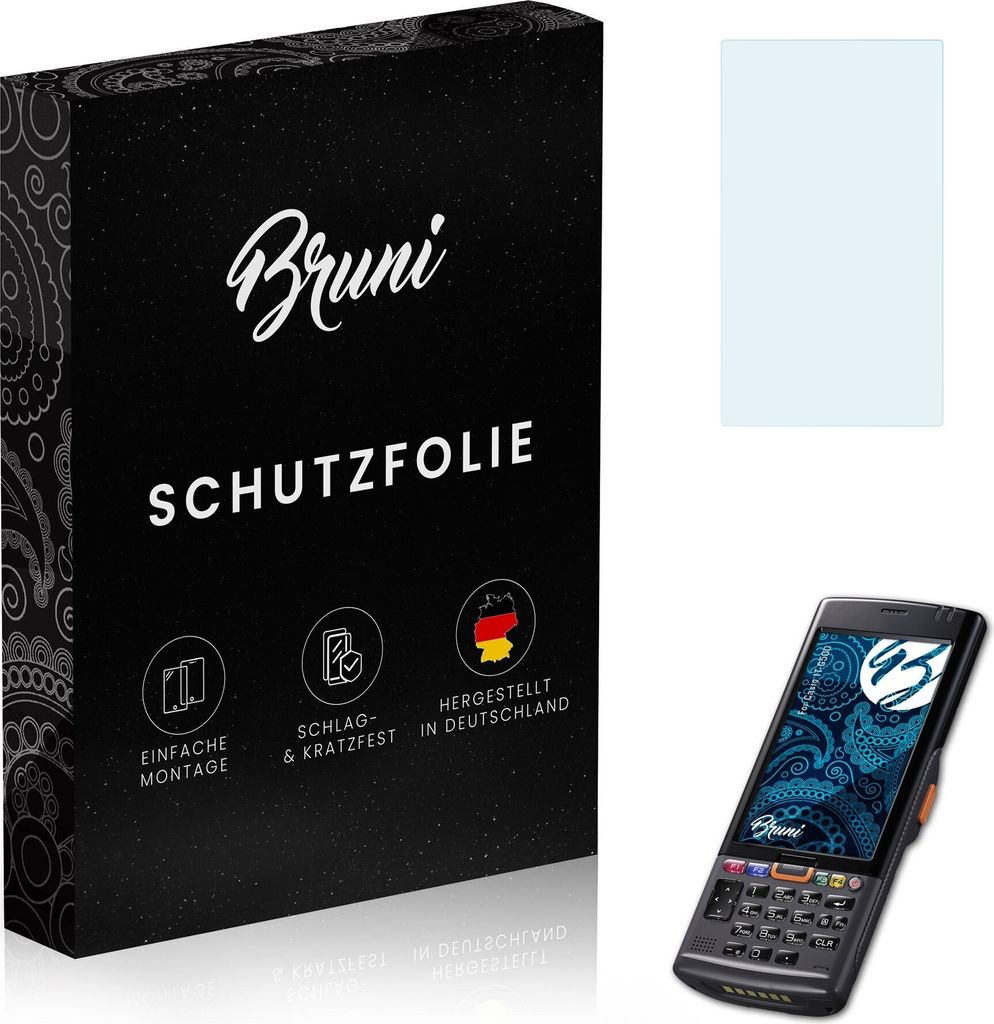 Bruni Basics-Clear 2x Schutzfolie kompatibel mit Casio IT-G500 Folie