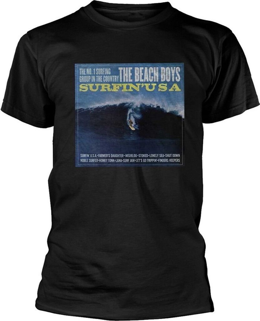 The Beach Boys - "Surfin USA" T-Shirt für Herren/Damen Uni RO6541 (S) (Schwarz)