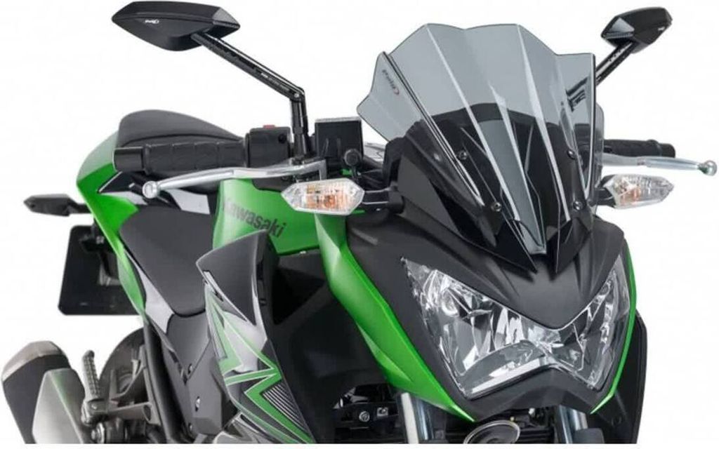 Cupolino PUIG naked sport fumè chiaro per Kawasaki z300 Immagine del prodotto 