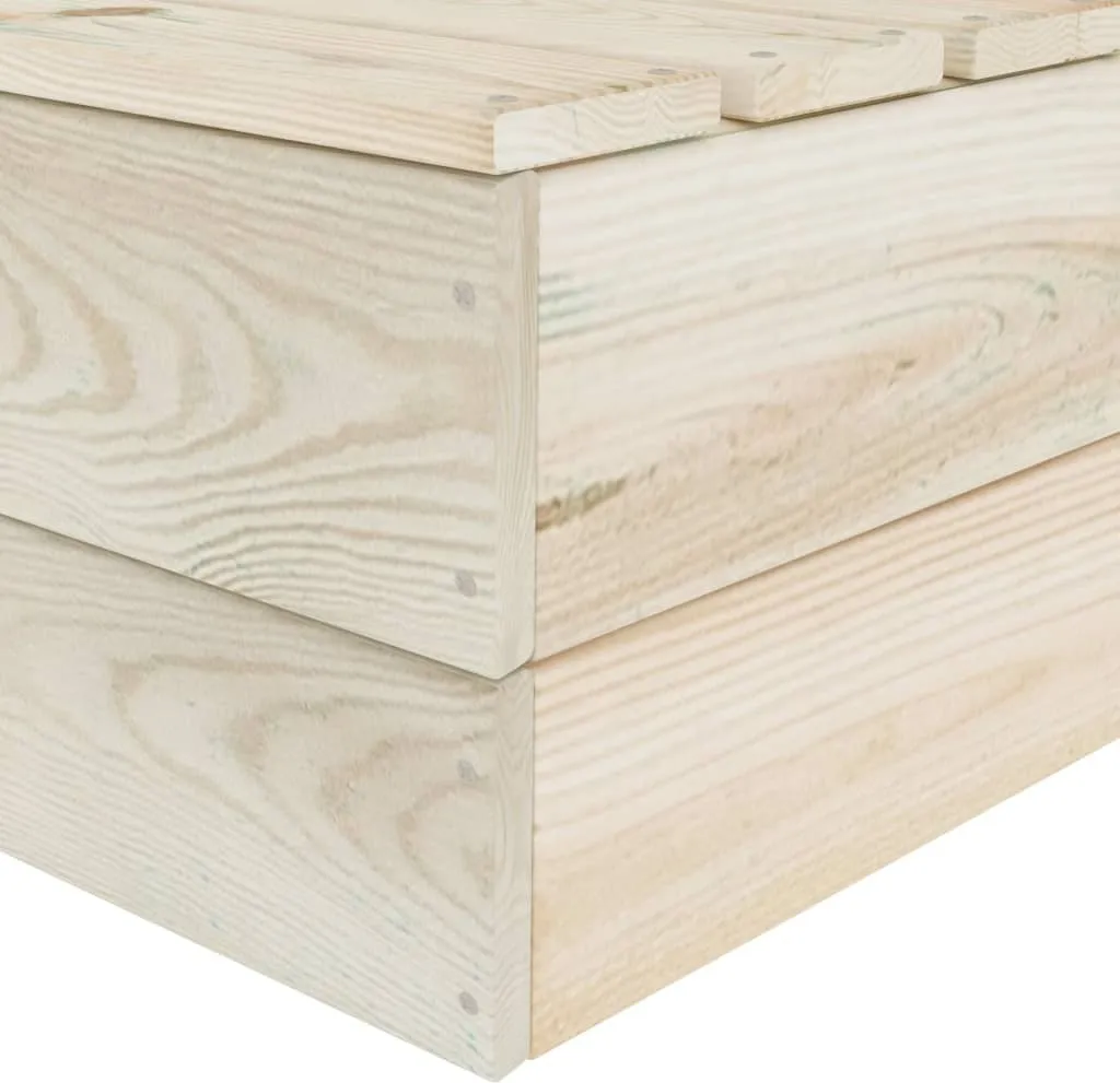 Divano pallet modulare sezione angolare Legno di abete impregnato - 5