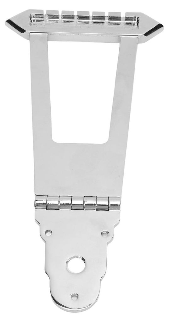 Trapez-Saitenhalter, 6-saitige Gitarrenbrücke, Metallteile für Akustik-Jazz-Bass, Silber