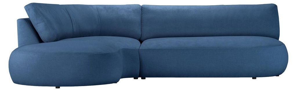 Minimalistische linksseitige Eckcouch Ace mit abgerundeter Form-Wind 77