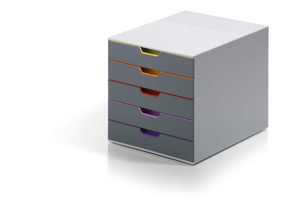 Odolný zásuvkový box VARICOLOR 5 priehradiek štítky Obrázok produktu 38
