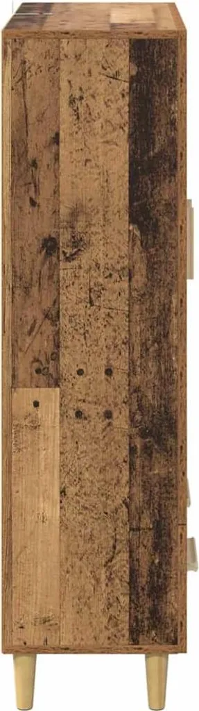 SYFAX™ Mobile Credenza Legno Vecchio 70x31x115cm | Arredo Loft Industriale - 7
