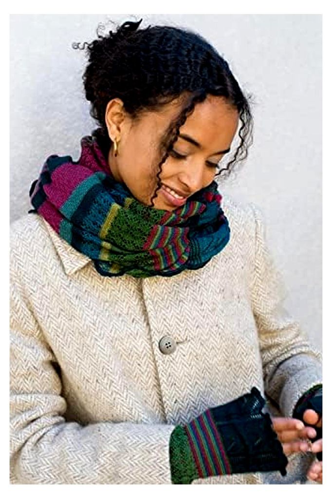 Merino Armstulpen Ruby Mehrfarbig, 100% Wolle