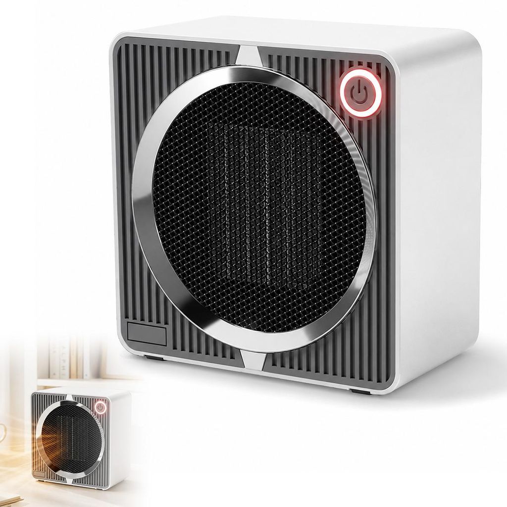 Mini Heizlüfter 500W, PTC Keramik Heizlüfter mit Produktbild 