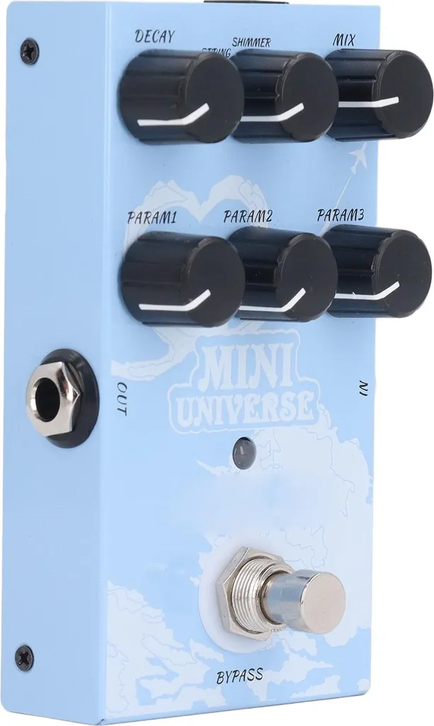 Pédale d'effet réverbération numérique 9 modes, Solution USB-C compacte - 3