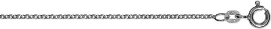 Catenina Argento 925 Rodiato 50 cm per Ciondoli | Catena Ancora 1,5mm