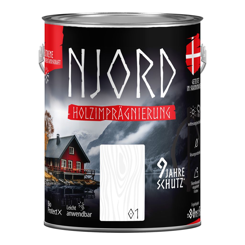 Holzimprägnierung NJORD 5L Holzschutz (01) Nordschnee Produktbild 