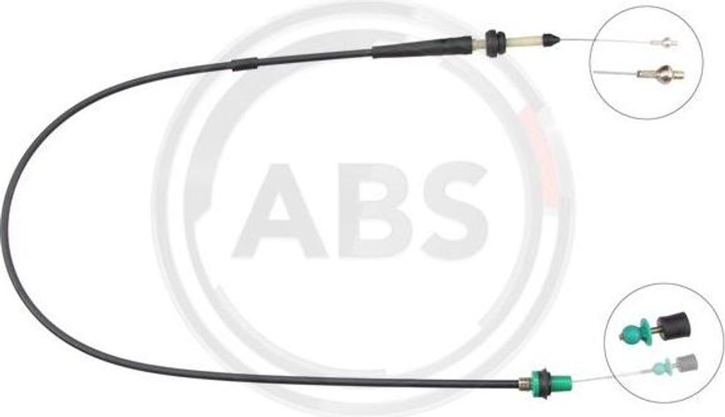 A.B.S. K34790 Gaszug OE 6N1721555A kompatibel mit Polo 6V, Polo 6N, Polo Playa, Caddy, Ibiza, Cordoba