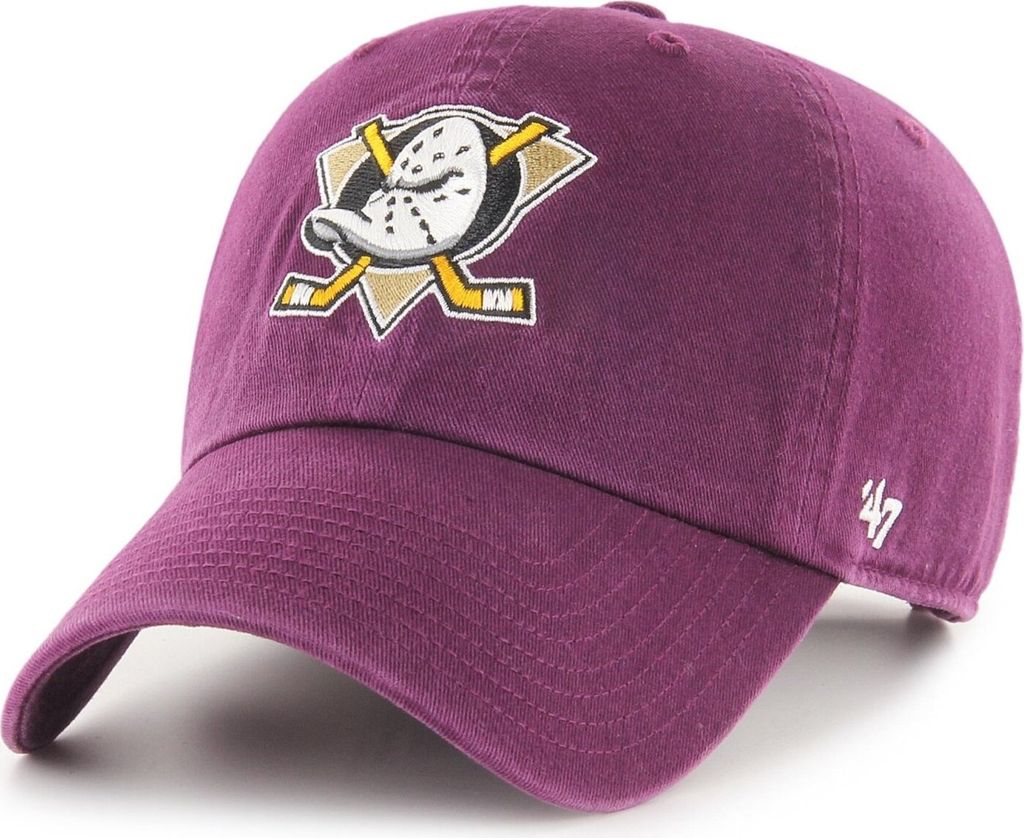 47 Brand Caps Czapka Z Daszkiem Nhl Anaheim Ducks Clean Up Plum, HNLRGW25GWSPJ