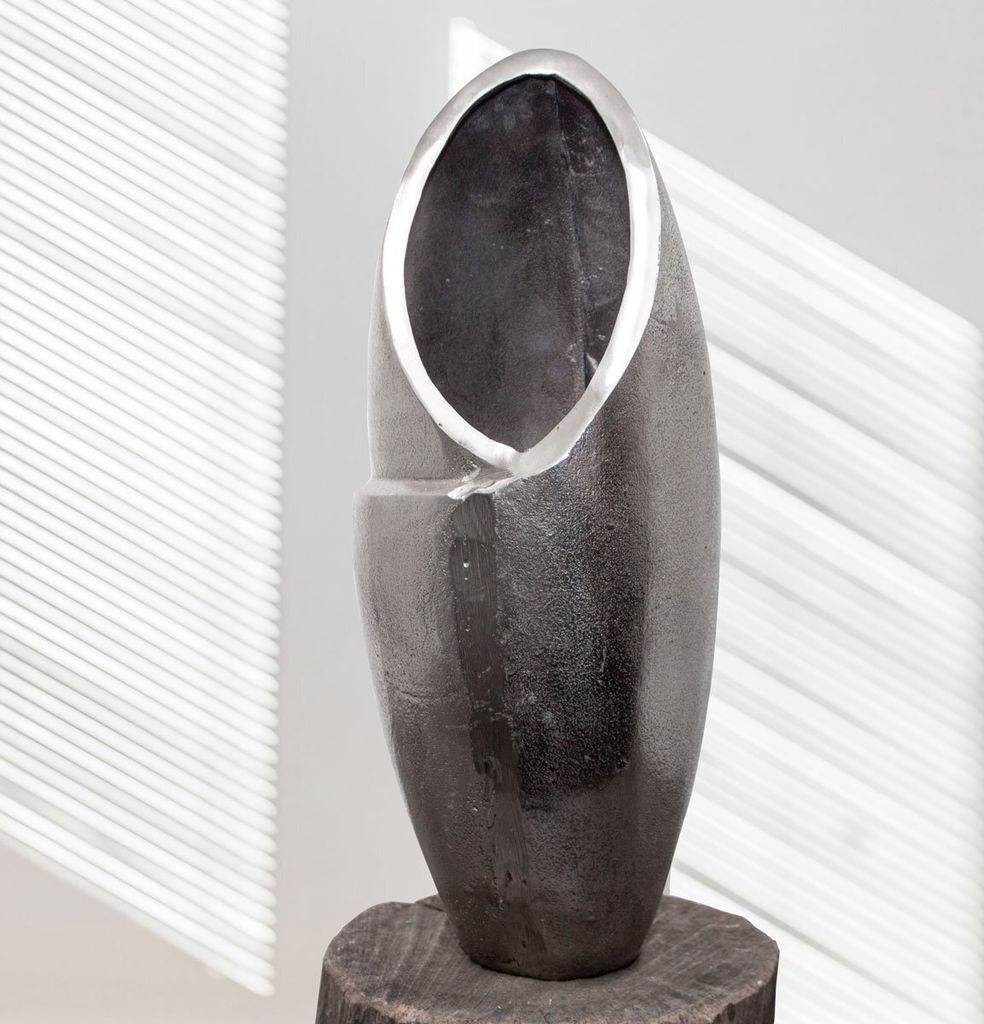 Aluminium Vase, Groß, Amphore, Vase, Dekoration
