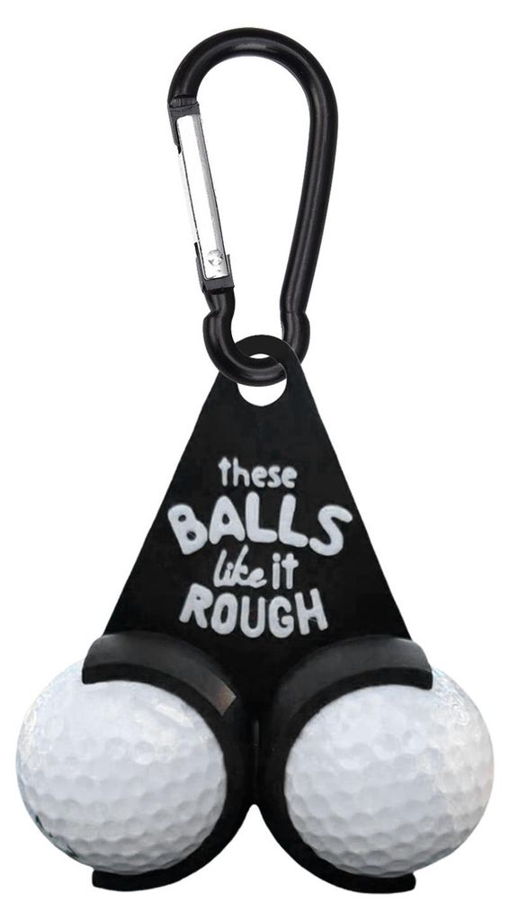 Dreieckiger Golfballhalter mit Clip für 2 Golfbälle, hängender Golfball-Organizer aus Kunststoff, Golfzubehör, Geschenk für Männer und Frauen...