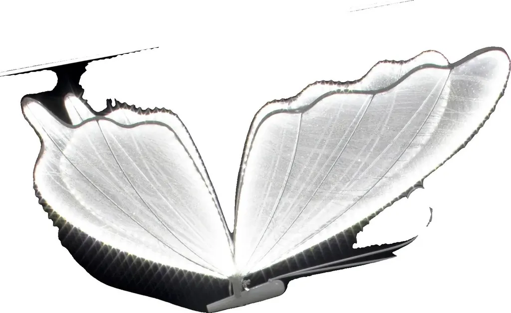 Luminaire sur pied salon style romantique papillon doré hauteur 80cm