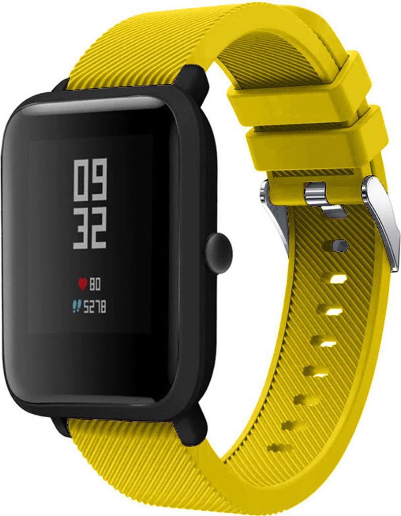Strap-it Xiaomi Amazfit Bip Armband Silikon (Gelb)
