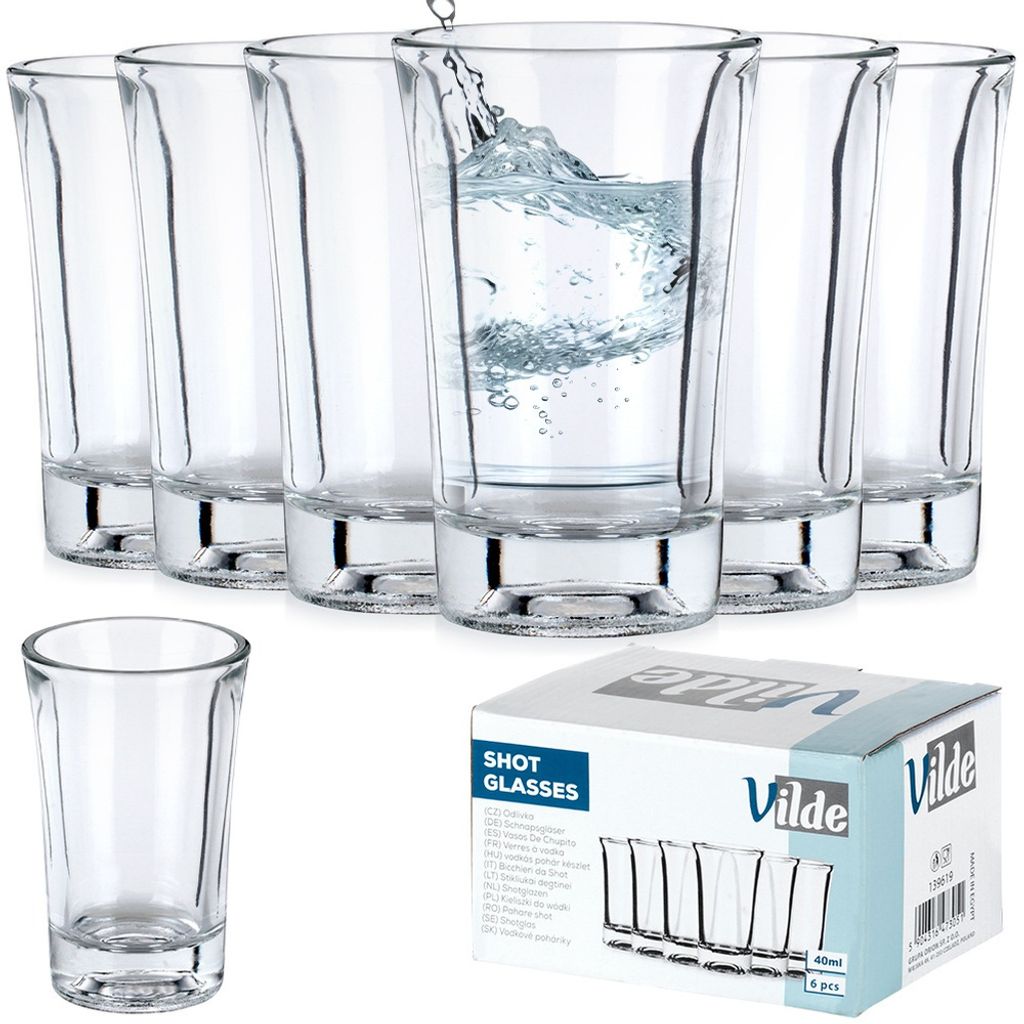 Vilde Schnapsgläser Likörgläser Shotgläser 40 ml 6 Stk.