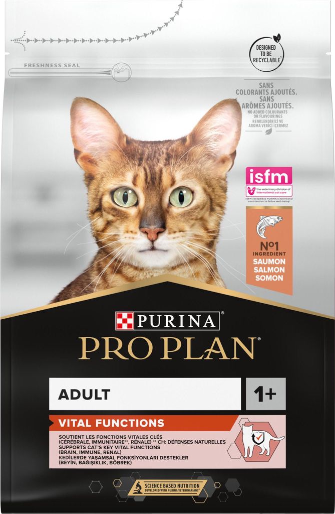 Purina Original OPTISenses, Adult, Lachs, 3 kg, Produktbild 