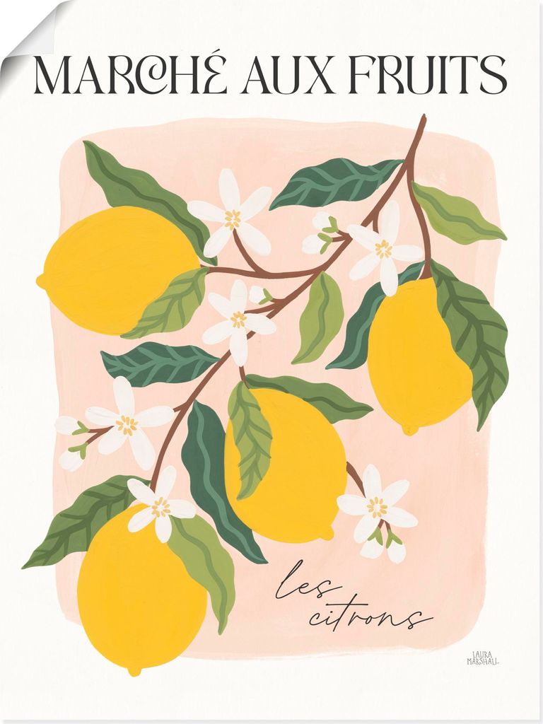 ARTland Poster Marche aux Fruits II Größe: 90x120 cm