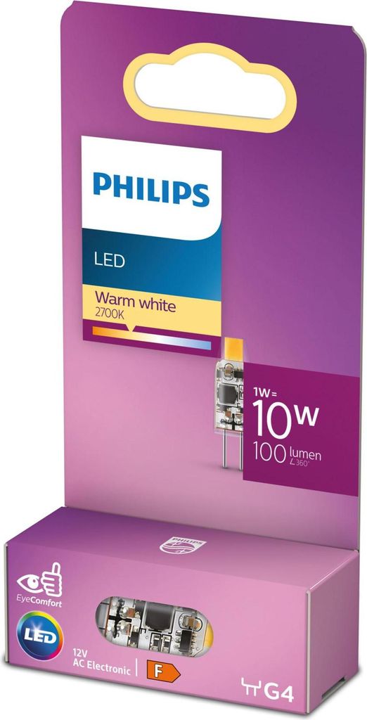 LED G4 1W (10W) 12V Micro 100lm Teplá bílá Obrázek produktu 
