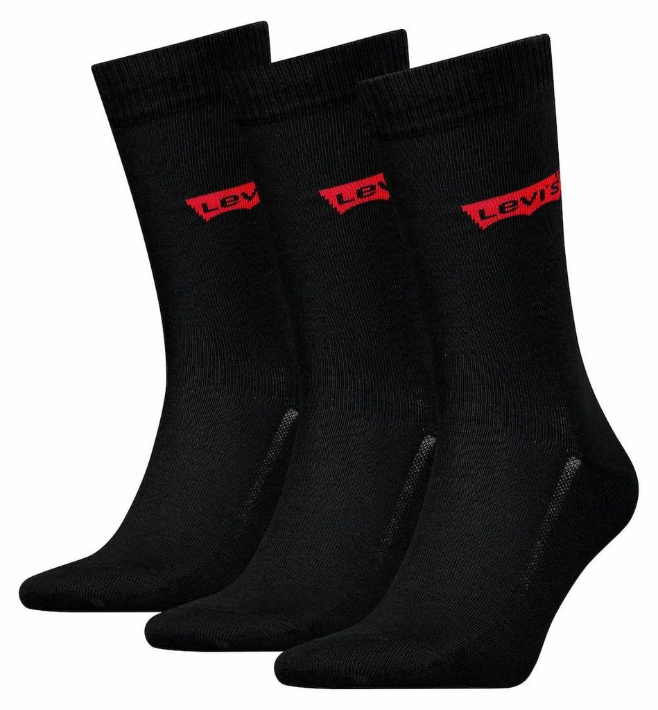 Reguläre Socken mit Logo - recycelte Baumwolle – Schwarz – 39-42