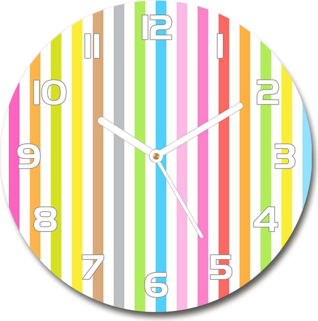 Wanduhr aus Glas 30fi Glasbild Glasuhr Gehärtetes Glas - Produktbild 