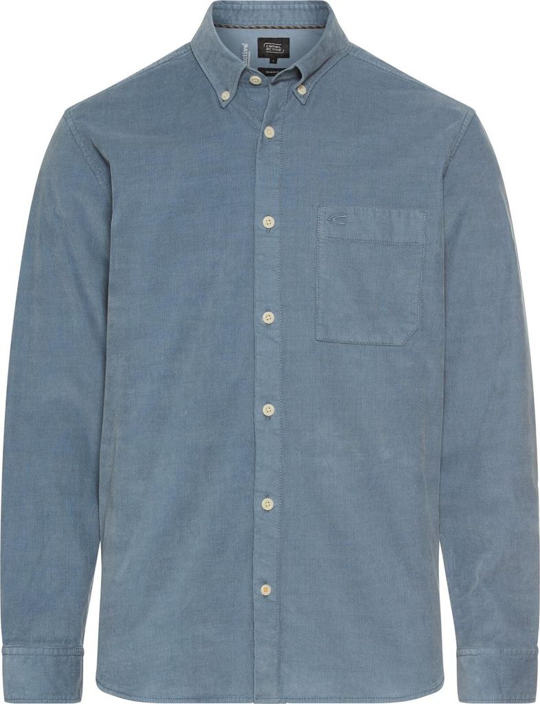 Camel Active Hemd ml 5 blau Baumwolle