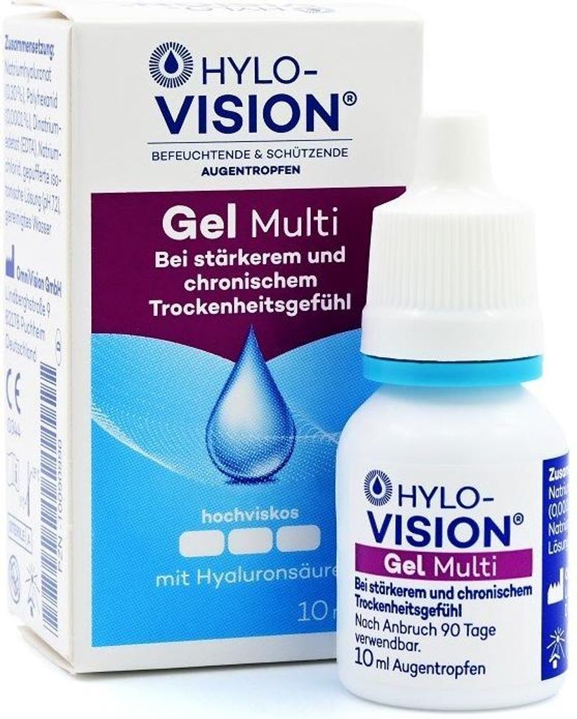 HYLO-VISION Gel multi Augentropfen 10ml PZN 10090990
