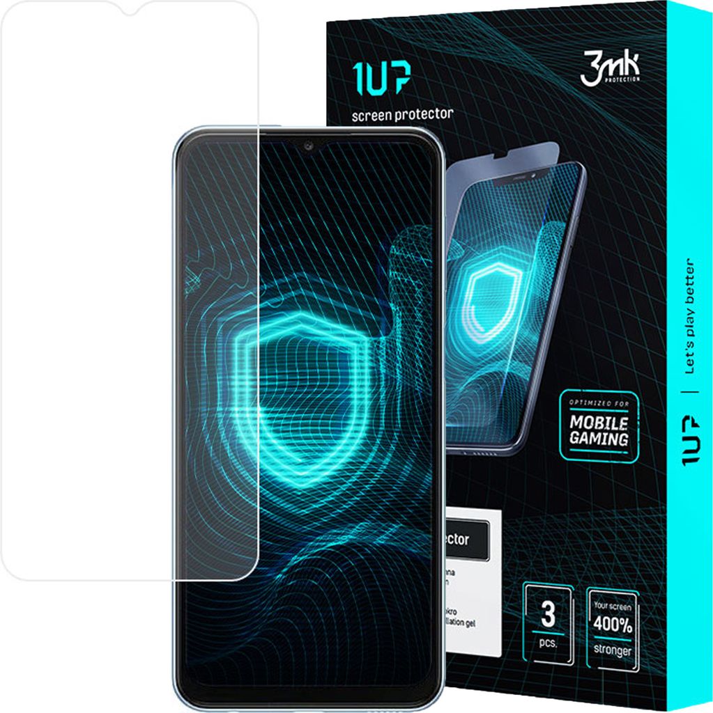 3mk Display Schutzfolie 1UP für Samsung Galaxy A23 4G transparent Gaming (3 Stück)