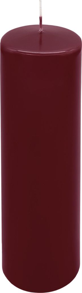 3.06 Stumpen Kerze in Bordeaux - Gewicht ca. 1000g - ca. Ø Produktbild 