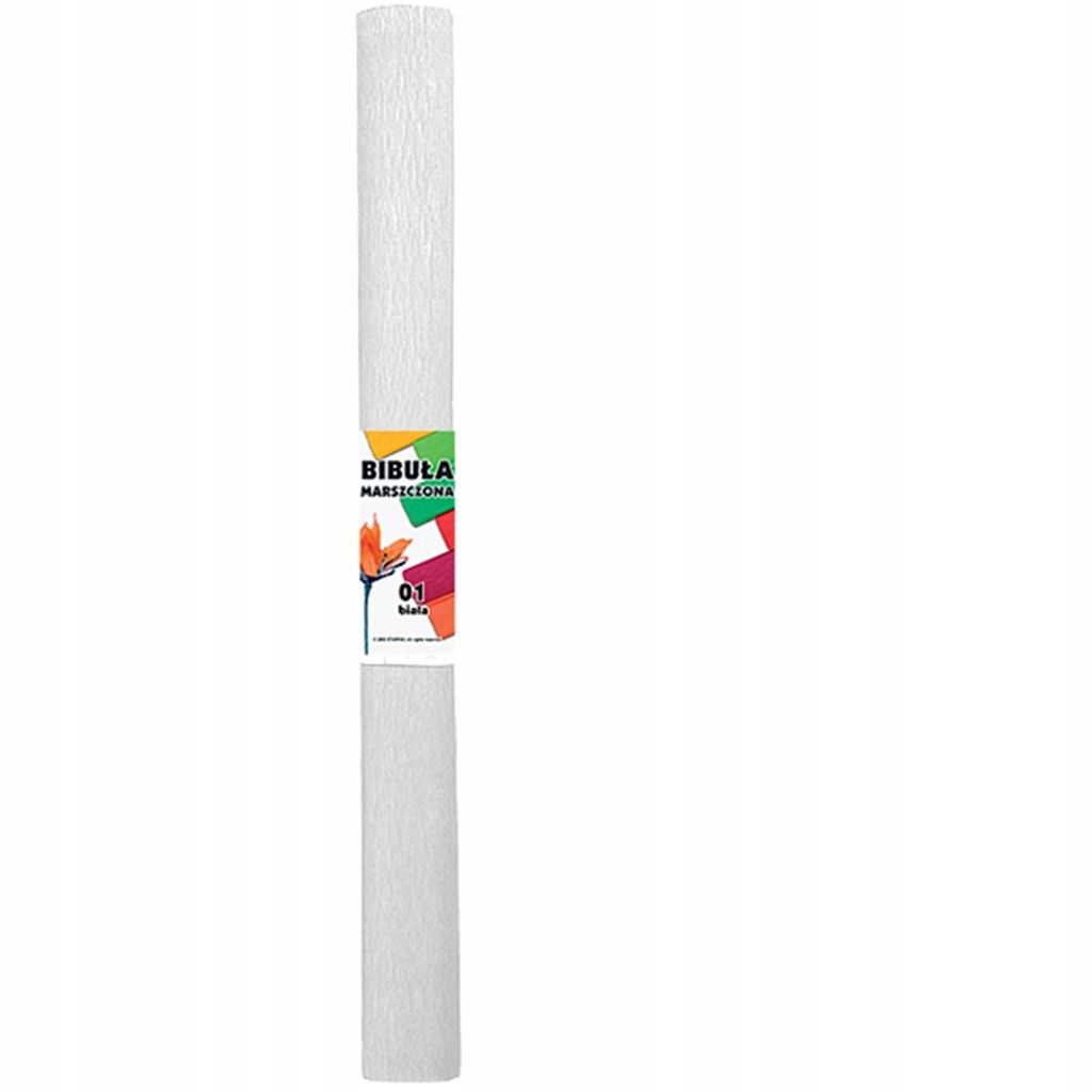 Schulkrepppapier weiß 50 x 200 cm
