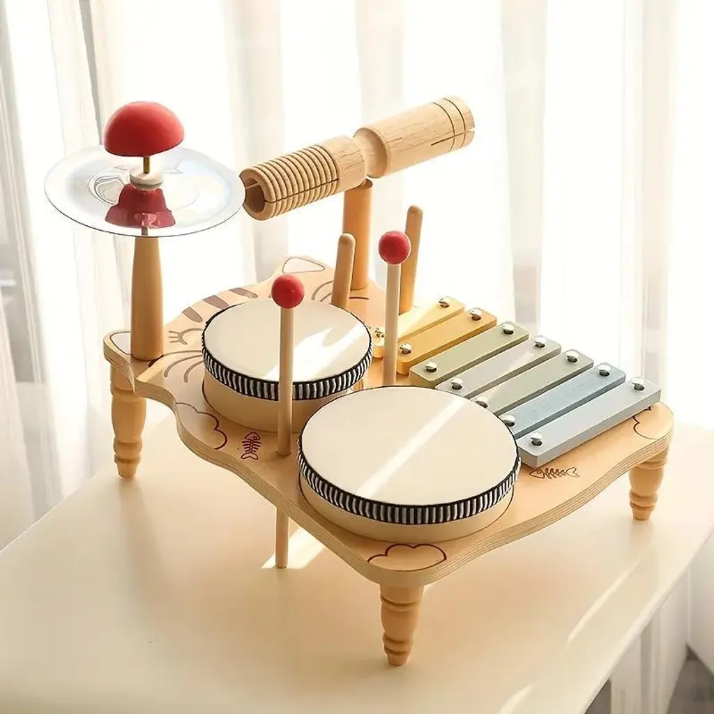 Table musicale 6 instruments avec xylophone en bois - Design Zimilo - 4